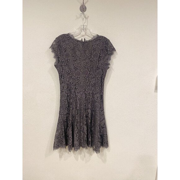 Joie Dress Womens 6 Gray Steel Eshe C Lace Short Sleeve Fit Flare New Tags - Picture 5 of 5